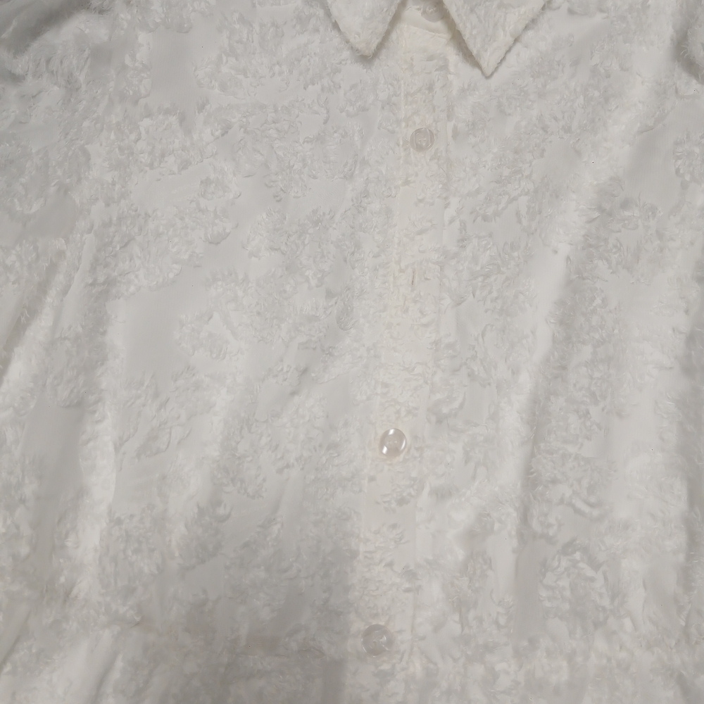 Elegant White Long Sleeve Lace Dress - Picture 7 of 8
